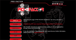 Desktop Screenshot of pro-factor.eu