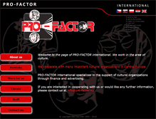 Tablet Screenshot of pro-factor.eu